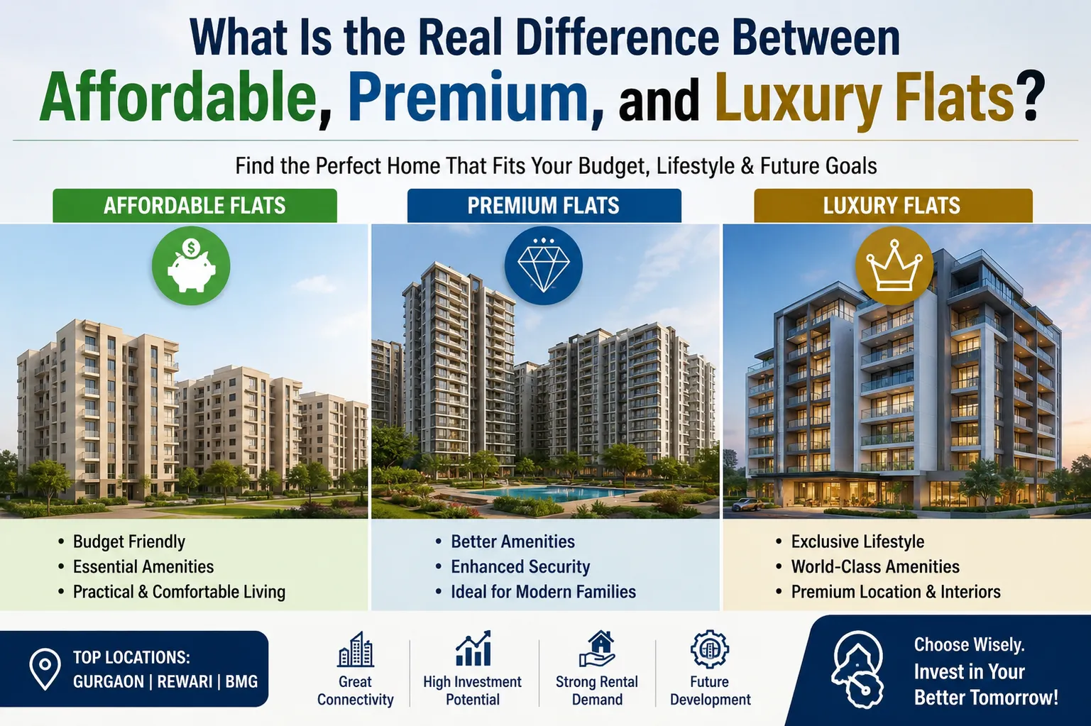 What Is the Real Difference Between Affordable, Premium, and Luxury Flats?