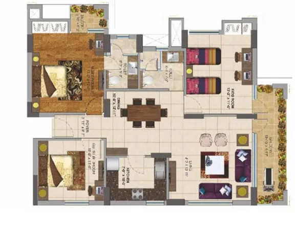 4 BHK for rent in ULM AMANGANI Rewari